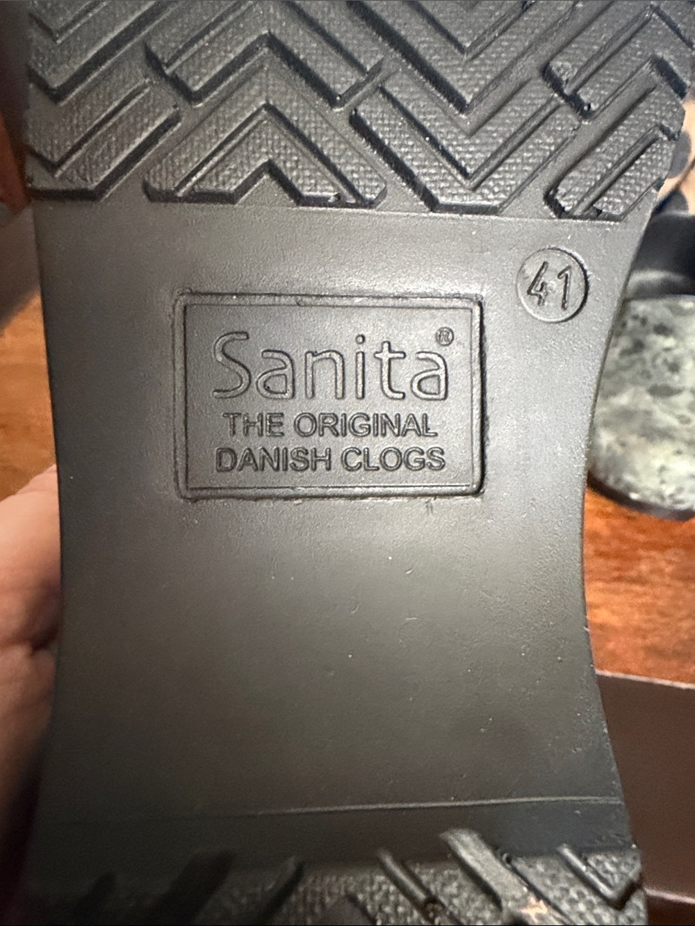 Sanita Danish clogs size 41 olive green leather as new condition - Picture 8 of 8